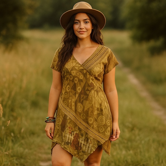 Annelise Jacobsen Tops - ANNELISE JACOBSON OF LONDON INDIE BOHO TUNIC S/M WOMENS